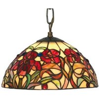 Artistar Liten pendellampa Eline i Tiffany-stil