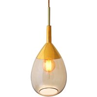 EBB & FLOW Lute M pendellampa guld guldrök