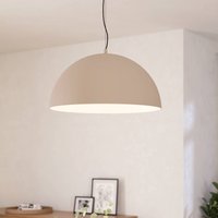 EGLO Gaetano 1 pendant light, Ø 53 cm, sand/cream, steel