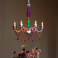 KARE Starlight Rainbow 6-bulb chandelier