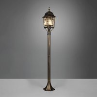 Trio Lighting Volturno path light, rust-coloured, height 100 cm, aluminium