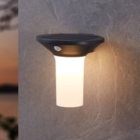 EGLO Corbezzola LED outdoor wall light, black, sensor