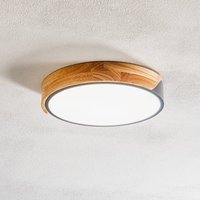 Näve Plafonnier LED Borneo avec cadre en bois