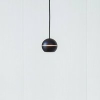 Lucande LED-pendellampa Plarion, svart, aluminium, Ø 9 cm