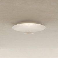 Karman LED-taklampa BLANCO, Ø 60 cm, vit, metall