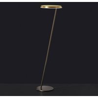 Oluce Amanita 619 LED floor lamp, bronze/gold