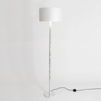 Holländer Cancelliere Rotonda silk floor lamp white/silver