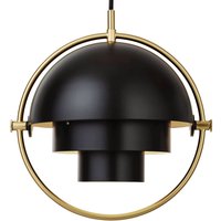Gubi Multi-Lite pendant light, Ø 27 cm, brass/black