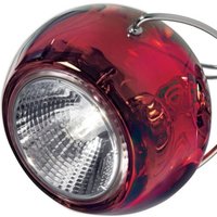 Fabbian Röd, elegant designerhänglampa BELUGA COLOUR