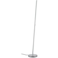 Fabia LED-gulvlampe med gestusstyring, nikkel, højde 160 cm, metal