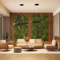 Molto Luce LED-hänglampa Perfora Pro, svart, Ø 60,5 cm