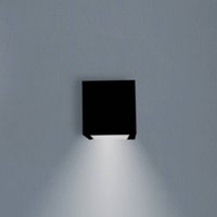 Newgarden LED wall light Box 8, black, 7.5x7.5cm