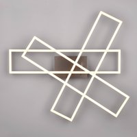 Reality Leuchten LED-taklampa Corso 3 lampor nickel matt