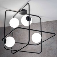 Marchetti Intrigo square ceiling light black