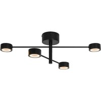 Nordlux LED-taklampa Clyde Flex, 4-ljus, 2 armaturer, svart