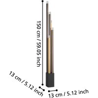 EGLO Stars Of Light LED-golvlampa Estanterios, 5 lampor