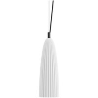 Karman Sahara pendant light, white, Ø 14 cm, ceramic, E27
