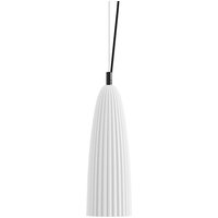 Karman hänglampa Sahara, vit, Ø 14 cm, keramik, E27