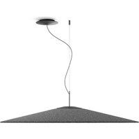 Luceplan Koinè LED-Pendel Filz 927 110cm anthrazit