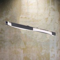 FISCHER & HONSEL Suspension LED Bridge, noir/nickel, longueur 95 cm