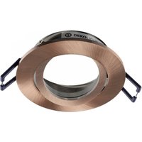 Wpuszczana lampa sufitowa Samsola, kolor miedziany, Ø 8 cm, metal