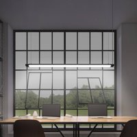 OSRAM LED pendant light Office line Slab black 4,000 K dimmable