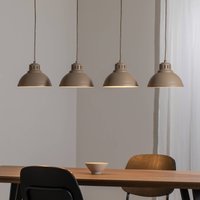 Luminex Suspension Sven, 4 lampes, beige, acier