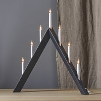 STAR TRADING Arrow candelabra, pointed, 7-burner, black
