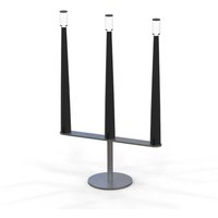 Nemo LED-Akku-Tischleuchte Sorrento, schwarz, 3-flammig, USB