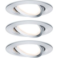Paulmann 3-pack spot Nova Coin rund svängbar, alu