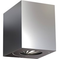 Nordlux LED-utomhusvägglampa Canto Kubi 2, 10 cm, stål