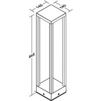 BRUMBERG LED path light Abee, graphite, IP54, height 65 cm