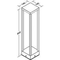 BRUMBERG LED-lampa för gångväg Abee, grafit, IP54, höjd 65 cm