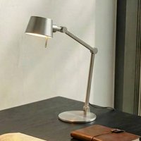 Lucande Silka table lamp, 93 cm, nickel, adjustable, E27