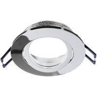 Deko-Light Samsola takinbyggnadslampa, silverglans, Ø 8 cm, metall