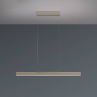 Bopp LED hanging light Nano 2.0, length 100 cm, taupe, metal