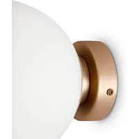Maytoni Basic form wall light, white/gold