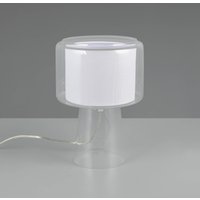 Trio Lighting Rocka table lamp, clear, height 29 cm, glass/fabric