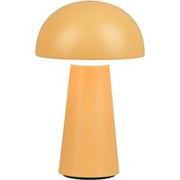 Reality Leuchten Lennon LED table IP44 battery touch dim yellow