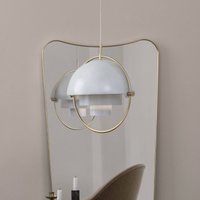 Gubi Multi-Lite pendant light, Ø 27 cm, brass/white