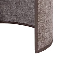 Euluna Celine wall light, cappuccino, chenille fabric, 24 cm
