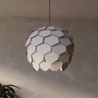 EGLO Mattanza pendant light with a grey lampshade