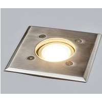 Lindby Insa recessed floor light, 11 x 11 cm, GU10, IP67