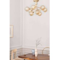 Nuura Aps Plafonnier Nuura Apiales 9, Ø 60 cm, couleur laiton/doré