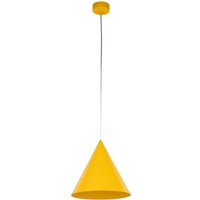 Hängeleuchte Cono, 1-flammig, Ø 27 cm, gelb, E27
