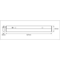 OSRAM LED sensor under-cabinet light LINEAR FLAT, 4,000 K silver
