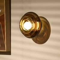 MARKET SET Sunset wall light Ø 28 cm, amber, glass, E27