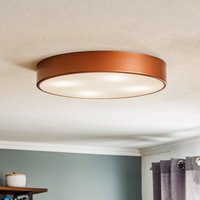 TEMAR LIGHTING Plafonnier Cleo 500, cuivre, capteur, IP20, Ø 50 cm, métal