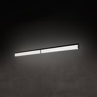 Slamp LED hanging light Modula Double, pleated, black