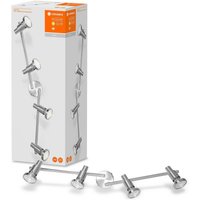 LEDVANCE Niclas LED spotlight, nickel, 4-bulb